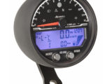 Acewell, LCD Digital Speedometer with Black Anodised Housing and Traditional Style Tacho – 12000rpm max